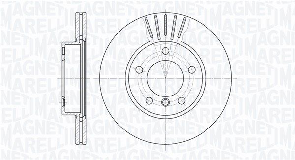 MAGNETI MARELLI stabdžių diskas 361302040346